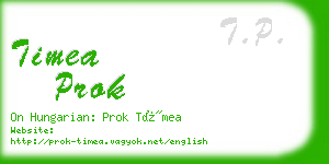 timea prok business card